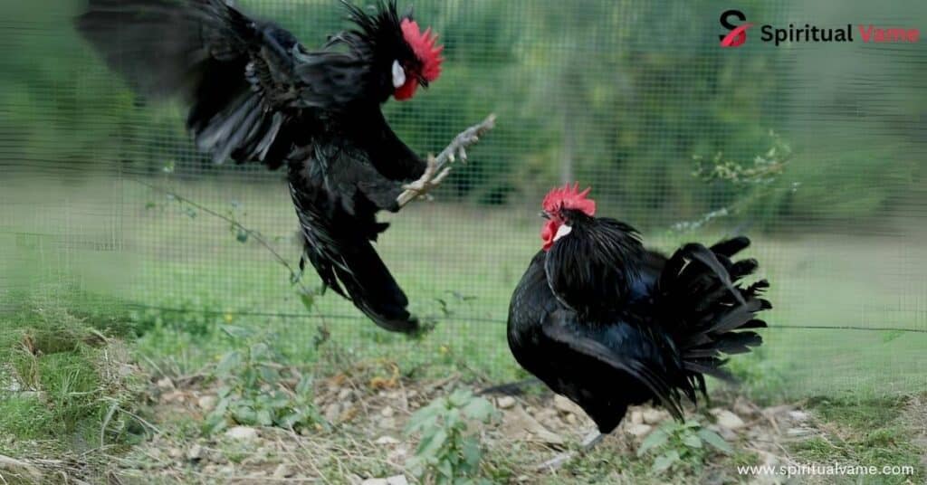 Negative Omens,  black chicken
